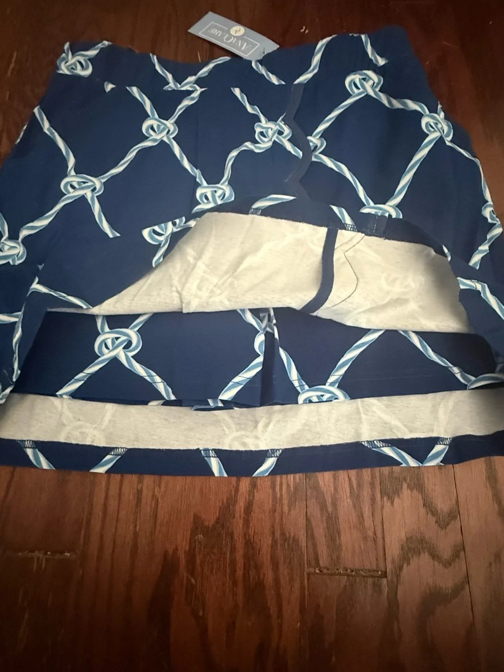 Ana Clare Kassie skort holonia Navy Rope-Print Women’s Skort. NEW